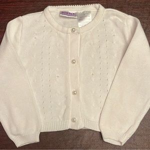 Toddler Girl White Sweater
